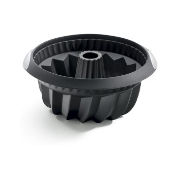 Lékué Moule de cuisson Silicone, ø 22 cm, noir