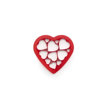Lékué Ausstechform Herz, red