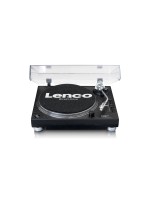 Lenco L-3809, Plattenspieler, black , Direktantrieb, 33/45 RPM, USB