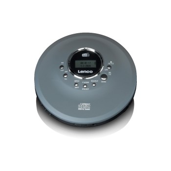 Lenco CD-400GY, CD / MP3 Player, with DAB+, portabel, with Kopfhörer and accu Lenco CD-400GY, CD / MP3 Player, with DAB+, portabel, with Kopfhörer and accu