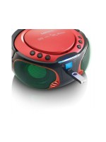 Lenco SCD-550 CD-Player, red, Lichteffekt im Rhythmus der Musik