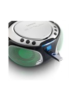 Lenco SCD-550 CD-Player, silver, Lichteffekt im Rhythmus der Musik