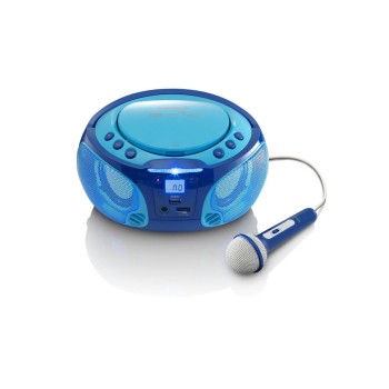 Lenco SCD-650 CD-Player, Blau, Lichteffekt, USB, Mikrofon Lenco SCD-650 CD-Player, Blau, Lichteffekt, USB, Mikrofon