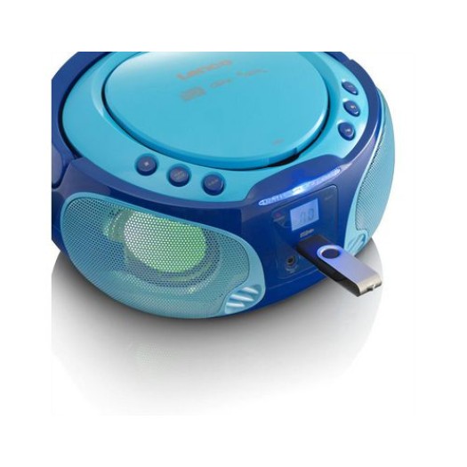 Lenco Lecteur radio/CD SCD-650 Bleu
