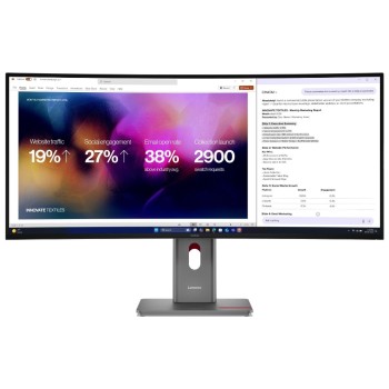 Lenovo TV P40wd-40, 40, 21:9, 5120x2160, IPS, Thunderbolt 4, DisplayPort, HDMI, RJ45