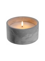 Leonardo Bougie Silenzio LED, 8 cm, Gris