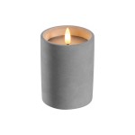Leonardo Bougie Silenzio LED, 10 cm, gris