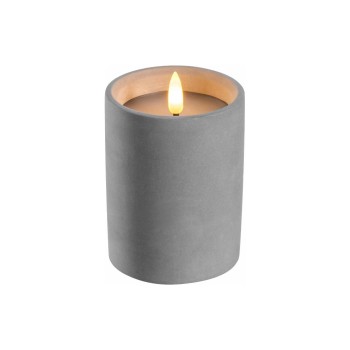 Leonardo Bougie Silenzio LED, 10 cm, gris Leonardo Bougie Silenzio LED, 10 cm, gris