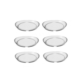 Leonardo Dessous de verre Loop 6 pièces, Transparent Leonardo Dessous de verre Loop 6 pièces, Transparent