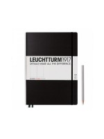 Leuchtturm Notizbuch Master Slim A4 blanko, schwarz, 121 Seiten