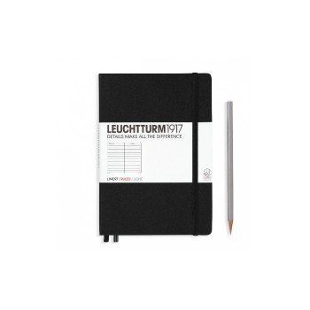 Leuchtturm Notizbuch Medium A5 liniert, black, 249 pages Leuchtturm Notizbuch Medium A5 liniert, black, 249 pages