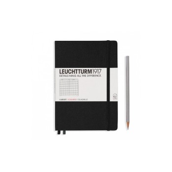 Leuchtturm Notizbuch Medium A5 kariert, black, 249 pages Leuchtturm Notizbuch Medium A5 kariert, black, 249 pages