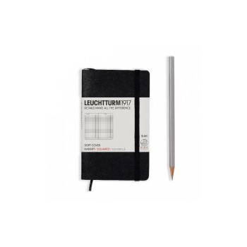 Leuchtturm Notizbuch Softcover A6 kariert, black, 121 pages Leuchtturm Notizbuch Softcover A6 kariert, black, 121 pages