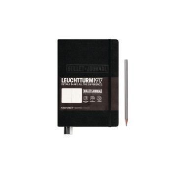 Leuchtturm Notizbuch Softcover B5 dottet, black, 121 pages Leuchtturm Notizbuch Softcover B5 dottet, black, 121 pages