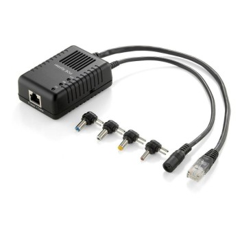 LevelOne POS-1002: PoE Splitter 100Mbps, Ausgangsspannung wählbar: 5V, 7.5V, 9V, 12V