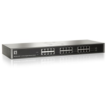 LevelOne GSW-2457: 24Port Switch, 1Gbps, AutoUplink, int. NT, ohne Ventilator LevelOne GSW-2457: 24Port Switch, 1Gbps, AutoUplink, int. NT, ohne Ventilator