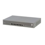 Level One GEP-0822: 8Port PoE Switch, 8xPoE+, 1 GBps, 30Watt, internes NT