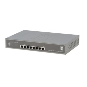 Level One GEP-0822: 8Port PoE Switch, 8xPoE+, 1 GBps, 30Watt, internes NT Level One GEP-0822: 8Port PoE Switch, 8xPoE+, 1 GBps, 30Watt, internes NT
