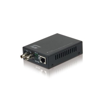 LevelOne FVT-2002: Media Konverter RJ45-ST, 100Mbps Ethernet, 100FX ST, Multimode, 2km LevelOne FVT-2002: Media Konverter RJ45-ST, 100Mbps Ethernet, 100FX ST, Multimode, 2km