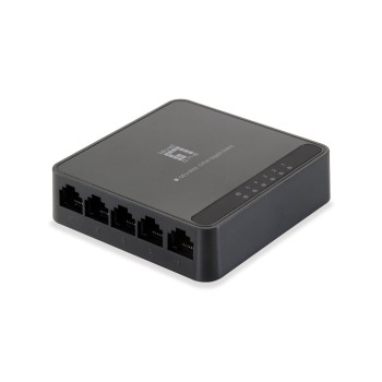 LevelOne GEU-0522: 5-Port-Gigabit-Switch, 1000Mbps, externes power supply LevelOne GEU-0522: 5-Port-Gigabit-Switch, 1000Mbps, externes power supply