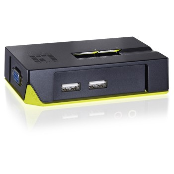 LevelOne KVM-0222: 2Port Kabel-KVM-Switch, USB, VGA, 2045X1536