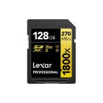 Lexar Carte SDXC Professional 1800x Gold Series 128 GB