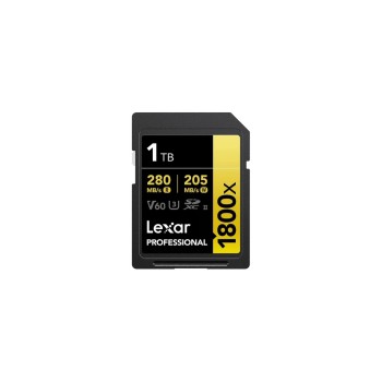 Lexar Professional SDXC 1800x UHS-II 1TB, Lesen 280 MB/s, Schreiben 205 MB/s Lexar Professional SDXC 1800x UHS-II 1TB, Lesen 280 MB/s, Schreiben 205 MB/s