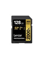 Lexar Professional SDXC 2000x UHS-II 128GB, read 300 MB/s, write 260 MB/s