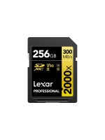 Lexar Professional SDXC 2000x UHS-II 256GB, read 300 MB/s, write 260 MB/s