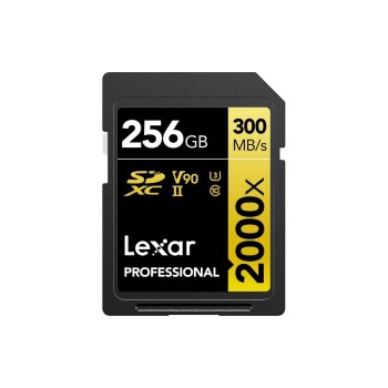 Lexar Professional SDXC 2000x UHS-II 256GB, Lesen 300 MB/s, Schreiben 260 MB/s Lexar Professional SDXC 2000x UHS-II 256GB, Lesen 300 MB/s, Schreiben 260 MB/s
