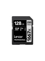 Lexar Professional SDXC 1667x UHS-II 128GB, read 250 MB/s, write 120 MB/s