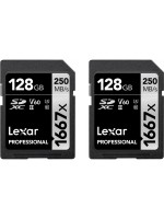 Lexar Professional SDXC 1667x UHS-II 2x128G, read 250 MB/s, write 120 MB/s