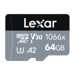 Lexar Carte microSDXC Professional 1066x Silver 64 GB