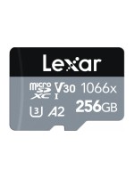 Lexar Professional microSDXC 1066x 256GB, read 160 MB/s, write 120 MB/s, Adapter