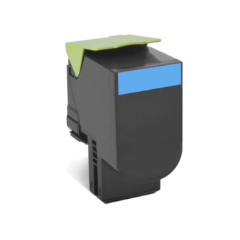 Toner Lexmark 80C2HC0 cyan, 3000 pages, Lexmark CX310dn, CX310n, CX410de Toner Lexmark 80C2HC0 cyan, 3000 pages, Lexmark CX310dn, CX310n, CX410de