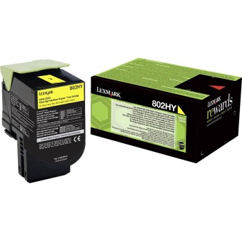 Toner Lexmark 80C2HY0 yellow, 3000 pages, Lexmark CX310dn, CX310n, CX410de