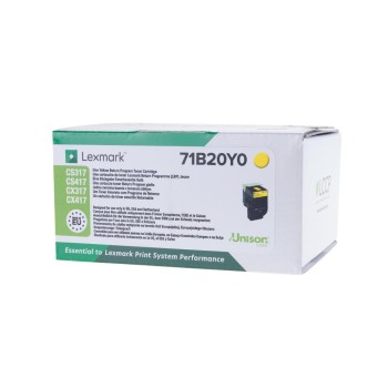 Toner Lexmark 71B20Y0 yellow, 1000 pages, Lexmark CS/CX 317, 417, 517 Toner Lexmark 71B20Y0 yellow, 1000 pages, Lexmark CS/CX 317, 417, 517