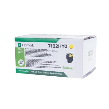 Toner Lexmark 71B2HY0 yellow, 3'500 pages, Lexmark CS/CX, 417, 517 Toner Lexmark 71B2HY0 yellow, 3'500 pages, Lexmark CS/CX, 417, 517