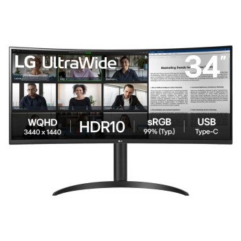 LG 34WR55QK-B 34, 3440x1440, 21:9, USB Hub, USB C, HDMI, DP, 65W LG 34WR55QK-B 34, 3440x1440, 21:9, USB Hub, USB C, HDMI, DP, 65W