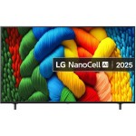 LG TV UN 65NANO80A6B, 65 4K UHD, Direct LED, 2-pole