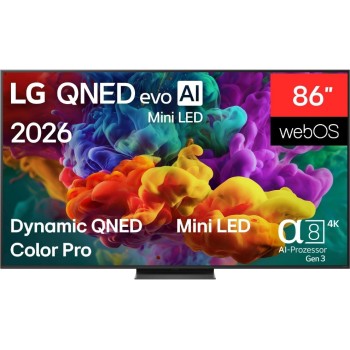 LG 86QNED86B6B, 86 4K QNED evo, 120Hz, 1-pole