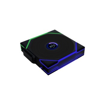 Lian Li Ventilateur PC Uni Fan TL Wireless LCD PWM noir Lian Li Ventilateur PC Uni Fan TL Wireless LCD PWM noir