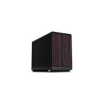 Lian Li DAN CASES A3-mATX Wood Edition BL, Micro-ATX Gehäuse, Walnuss, Schwarz
