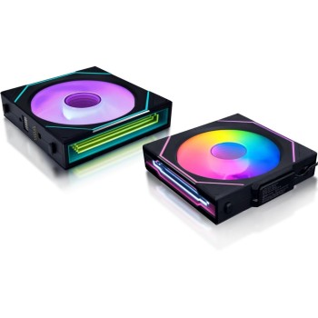 Lian Li Ventilateur PC UNI FAN SL120 RGB Lot de 3, noir Lian Li Ventilateur PC UNI FAN SL120 RGB Lot de 3, noir