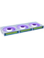 Lian Li Ventilateur PC UNI FAN SL120 RGB Lot de 3, blanc