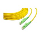 Lightwin Câble patch à fibre optique E2/APC-E2/APC, Simplex, 15m