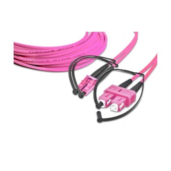 Lightwin LWL Duplex patch cable, Multimode 50/125µm, LC-SC, 5.0m OM4
