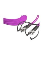 Lightwin LWL Duplex patch cable, Multimode 50/125µm, ST-ST, 1.0m OM4