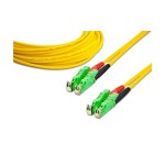 Lightwin Câble patch à fibre optique LSH/APC-LSH/APC, Singlemode, Duplex, 1m