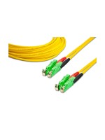 Lightwin LWL HQ Duplex patch cable, LSH, 1m, Singlemode OS2, E2000/APC-E2000/APC komp.